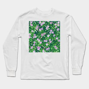 Lattice with roses Long Sleeve T-Shirt